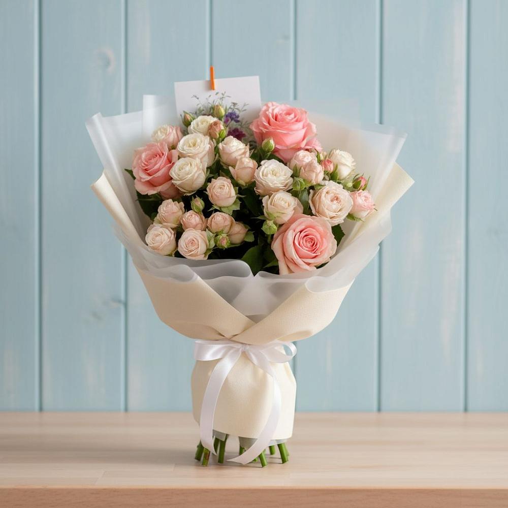 Букет цветов из: Розы в Кубе