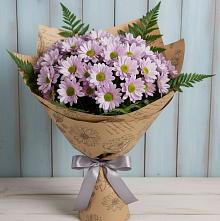 Букет цветов из:  Хризантемы в Кубе