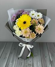 Букет цветов из:  Розы, Герберы и Хризантемы в Кубе