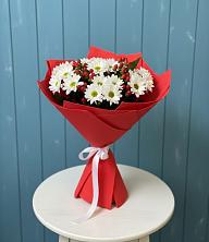 Букет цветов из:  Хризантемы в Кубе