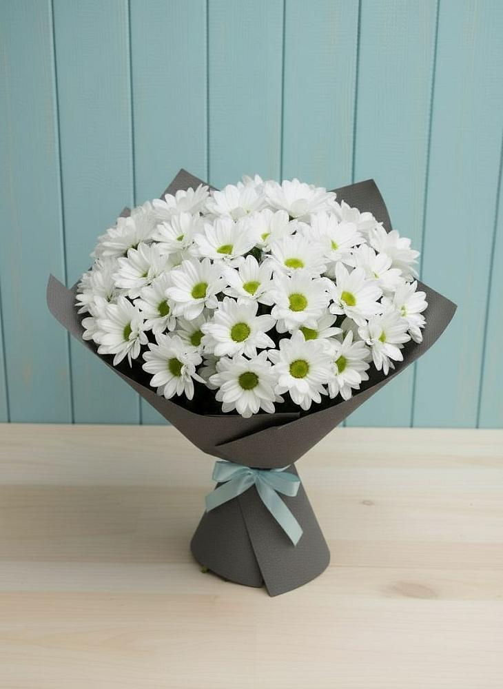 Букет цветов из: Хризантемы в Кубе