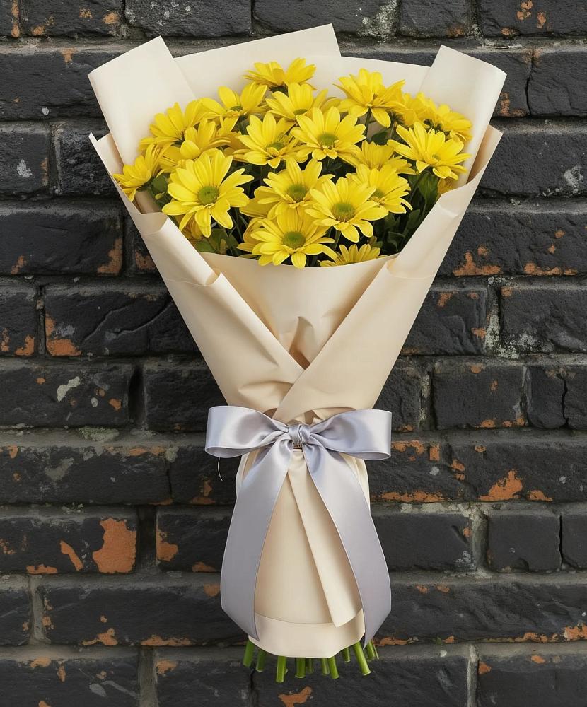Букет цветов из: Хризантемы в Кубе
