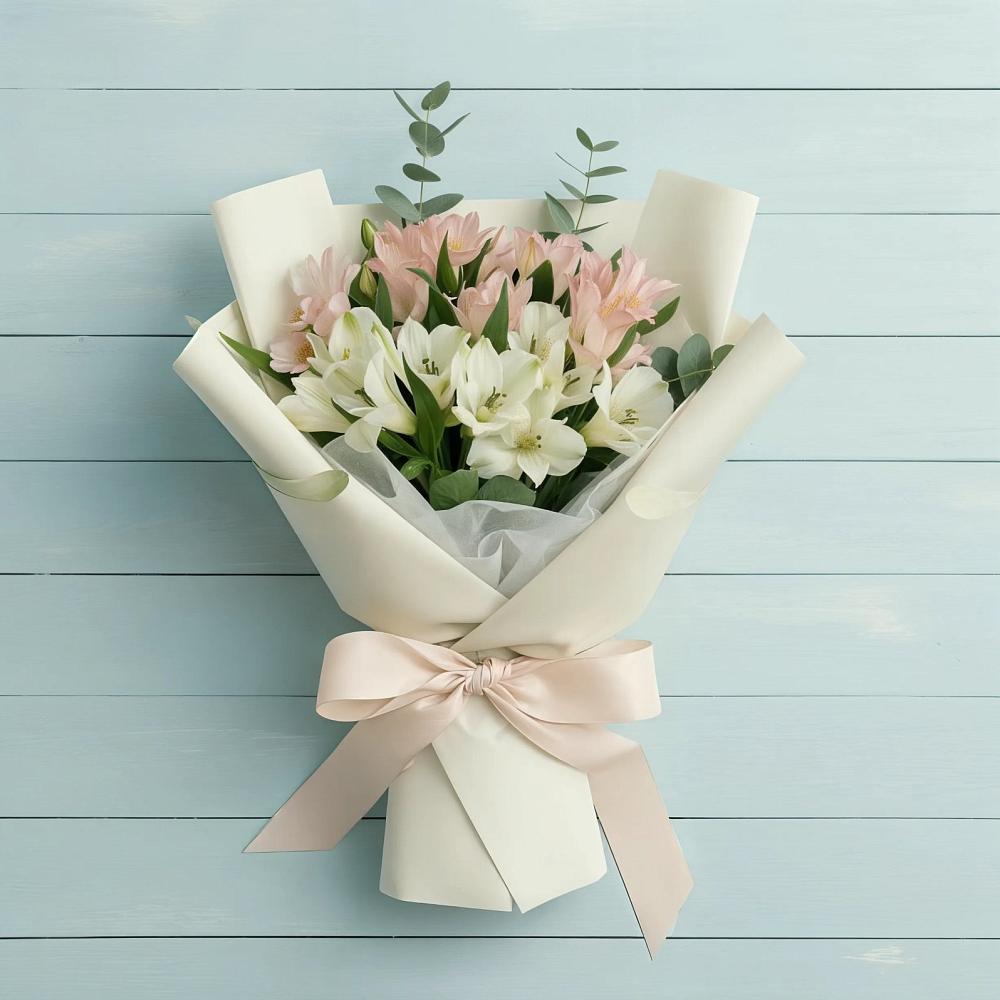 Букет цветов из: Альстромерии в Кубе