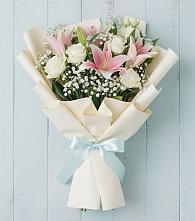 Букет цветов из:  Лилии #REPLACE_PRED# Кубе