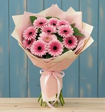 Букет цветов из:  Герберы в Кубе